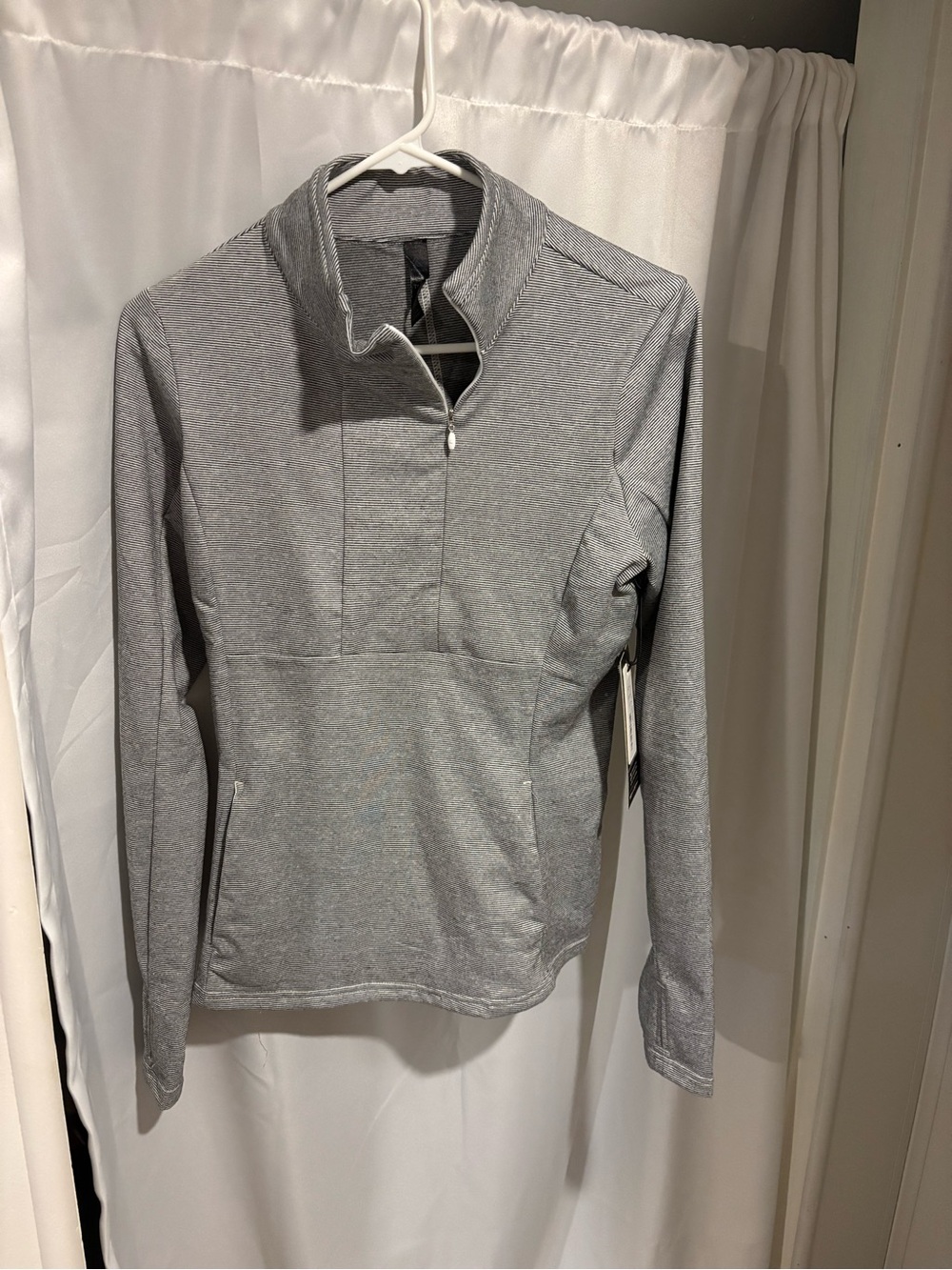Women’s Heather Gray Quarter-Zip Sweater